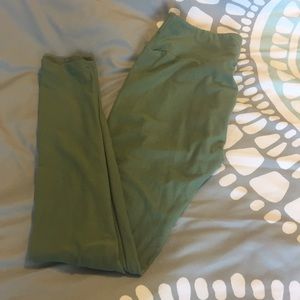 LuLaRoe OS Olive Green Leggings